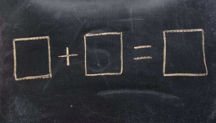 Photo Credit: jaminwell/iStock/Getty Images Close-up of equal sign equation on chalkboard.