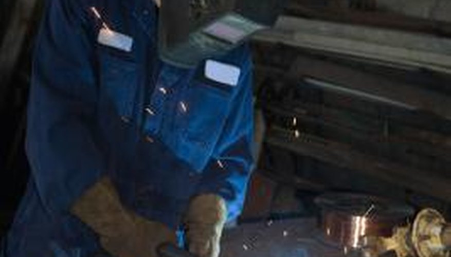 Photo Credit: Jupiterimages/Photos.com/Getty Images MIG welding can be used to join steel, aluminum or titanium.