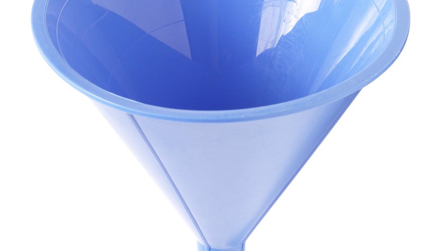 Blue Plastic Funnel