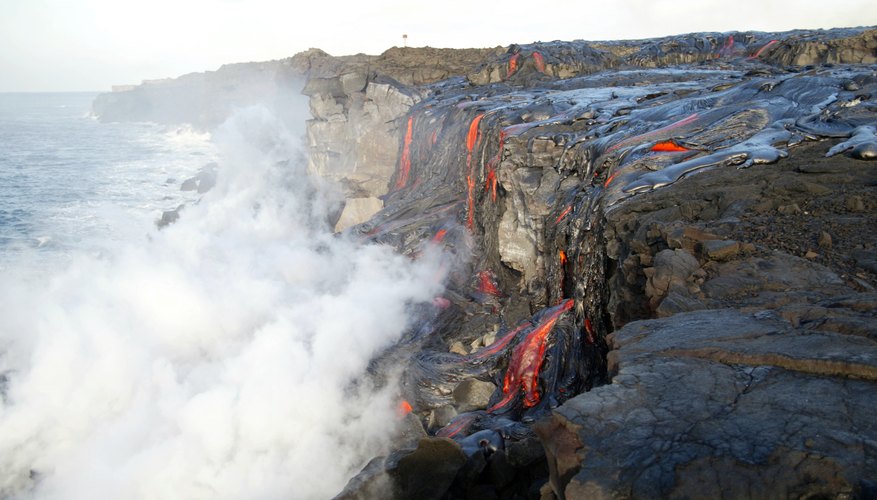 Photo Credit: Phil Mislinski/Getty Images News/Getty Images Lava flows from Kilauea in 2004