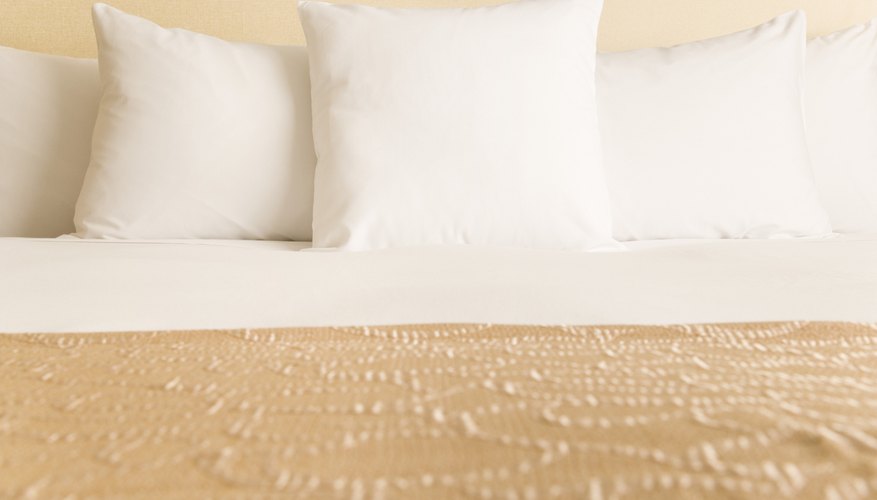 Neutral color bedding. Neutral color bedding.