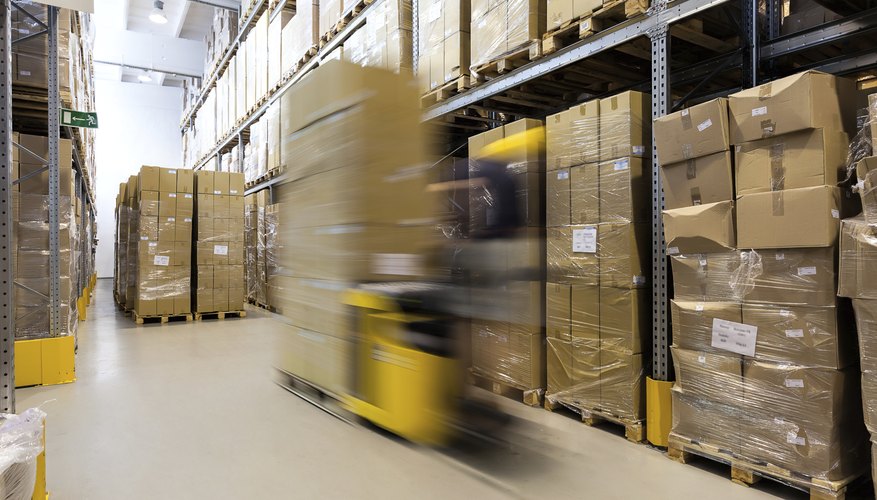 Fork lift operator with products