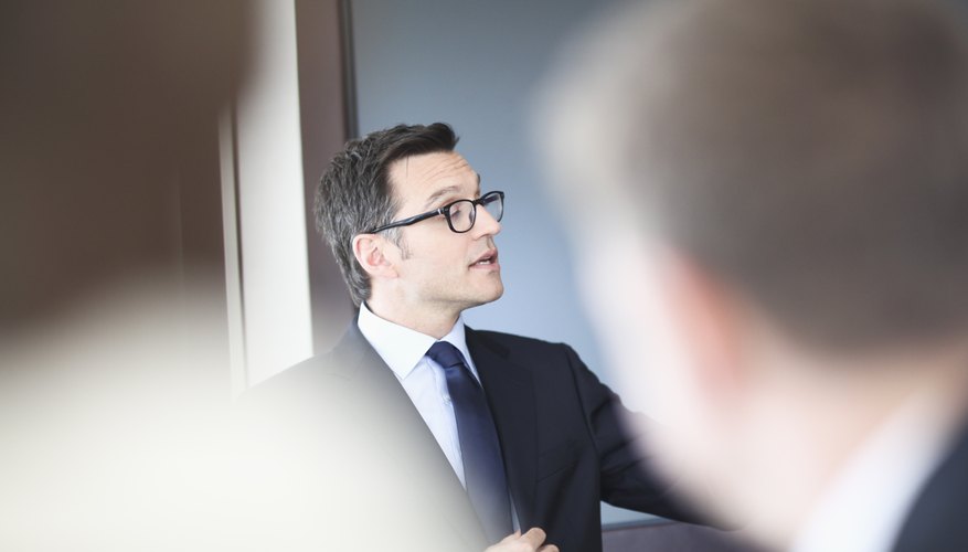 Businessman in meeting
