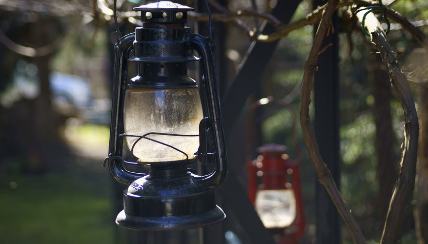 Photo Credit: tellmemore000/iStock/Getty Images Hanging Kerosene lanterns.