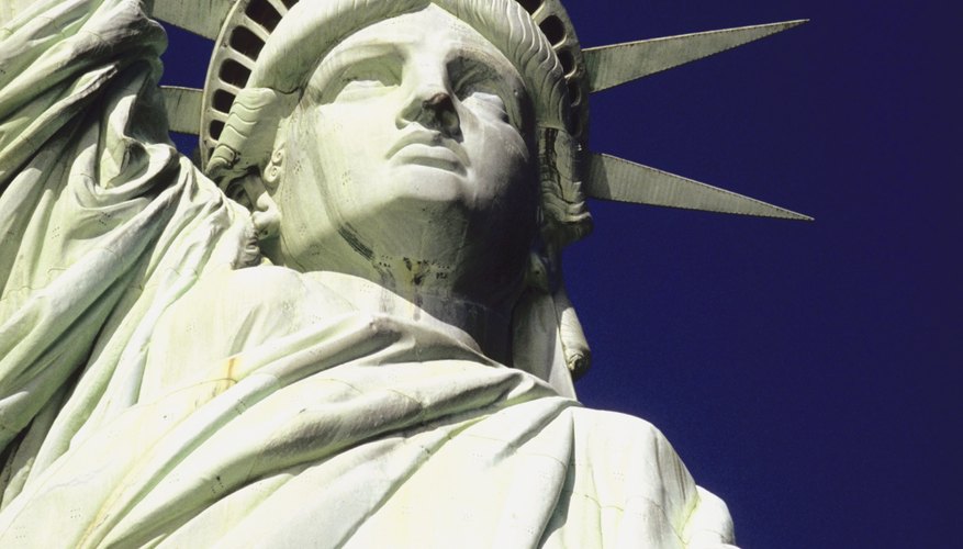 La estatua de la libertad se encuentra en Liberty Island.