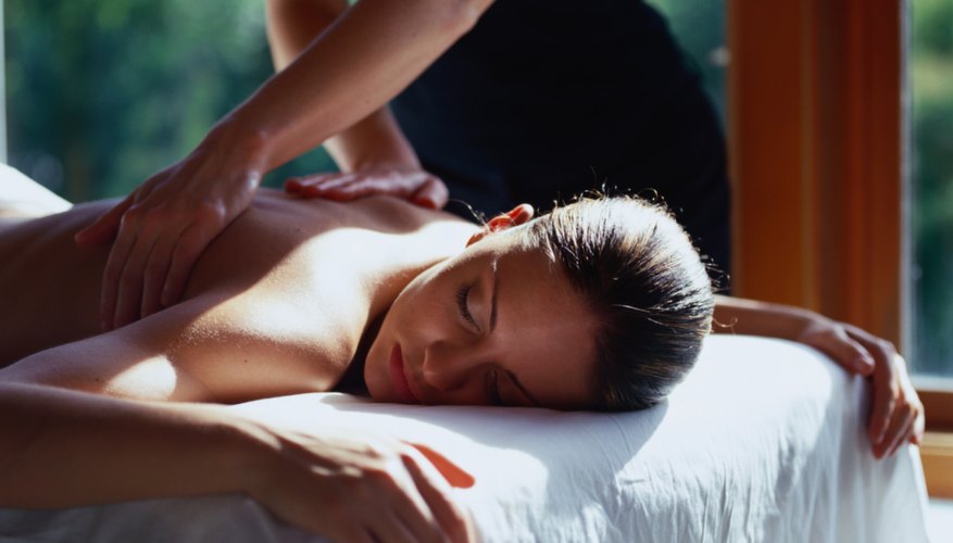 Young woman having a massage