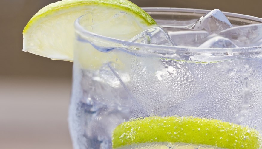 A glass of sparkling water. A glass of sparkling water.