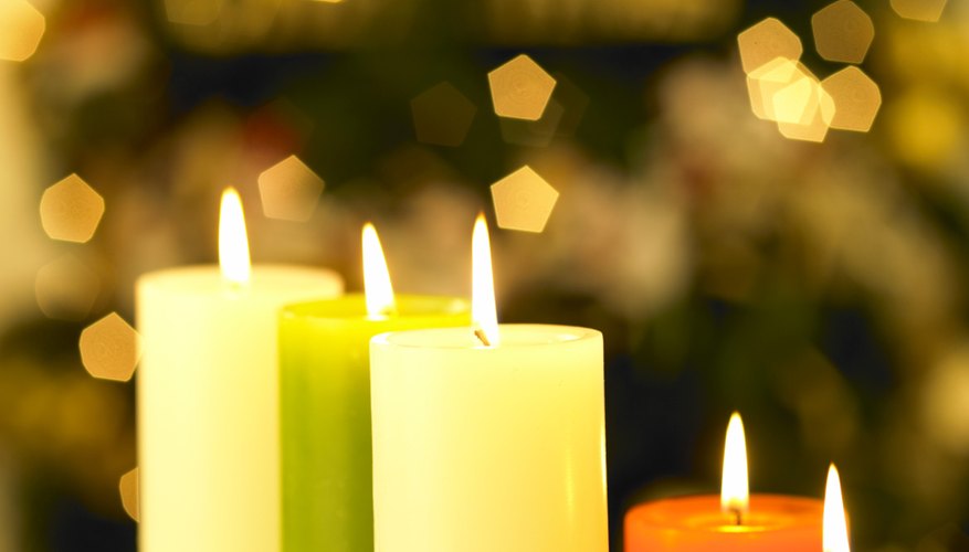 Photo Credit: TongRo Images/TongRo Images/Getty Images Candles are often shaped like cylinders.