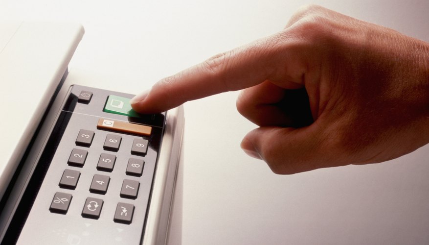 hand on copier printer
