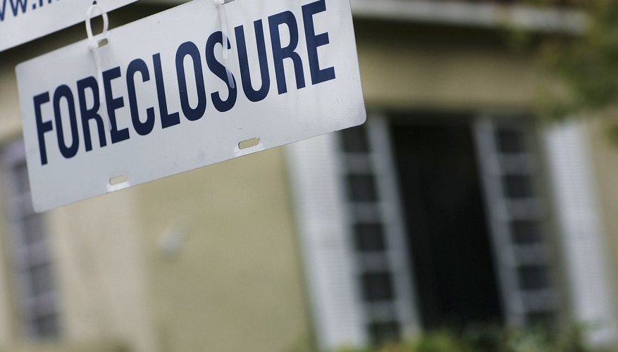 A foreclosure will cause your credit score to tumble.