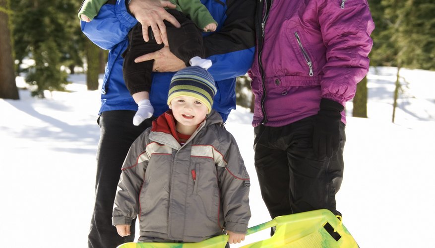 Bundle your little one up for outdoor fun on a cold day. Bundle your little one up for outdoor fun on a cold day.