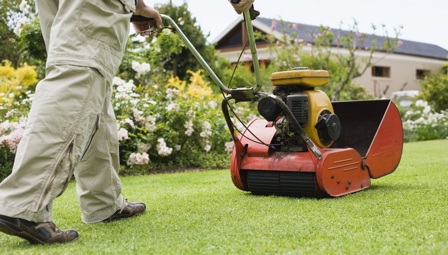 HOA dues pay for lawn maintenance.