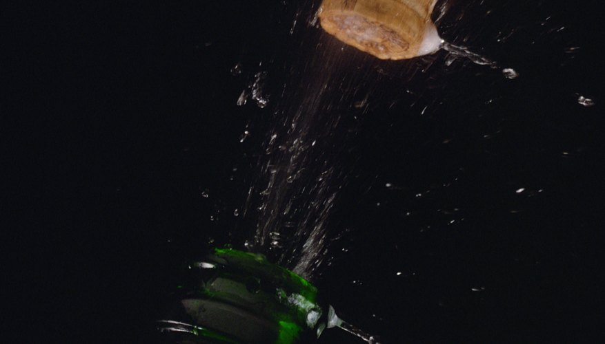 Photo Credit: Jupiterimages/Photos.com/Getty Images The explosive force of dissolved gas in champagne is well known.