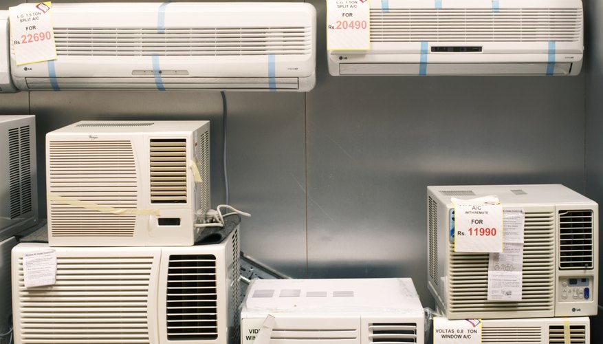 Air conditioners at supermarket