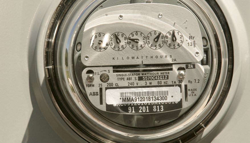 Photo Credit: Comstock/Comstock/Getty Images Electric meters measure the total power appliances consume.