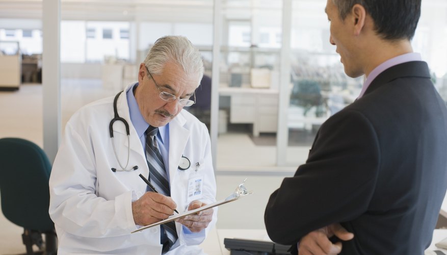 Patient talking with doctor Patient talking with doctor