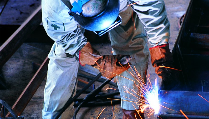 Welder at work