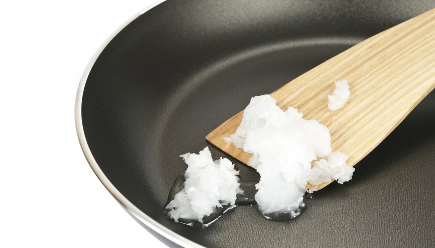 Cooking with coconut oil. Cooking with coconut oil.