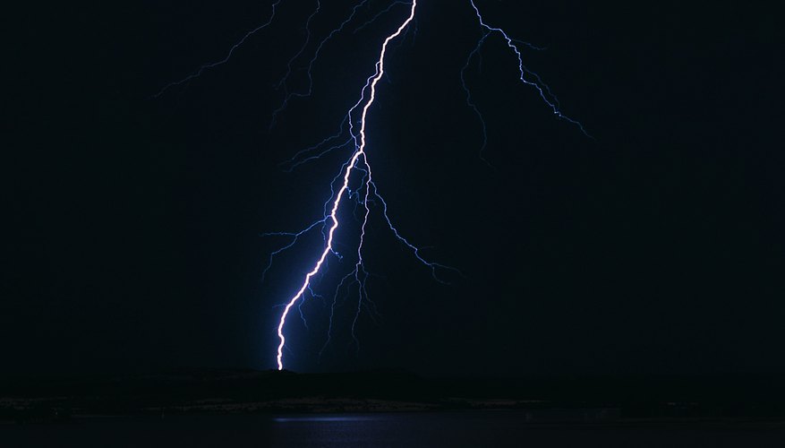 Photo Credit: Digital Vision./Digital Vision/Getty Images When an electric source sends a current through water it will have two terminals.