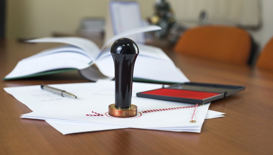 Notary public ink stamp