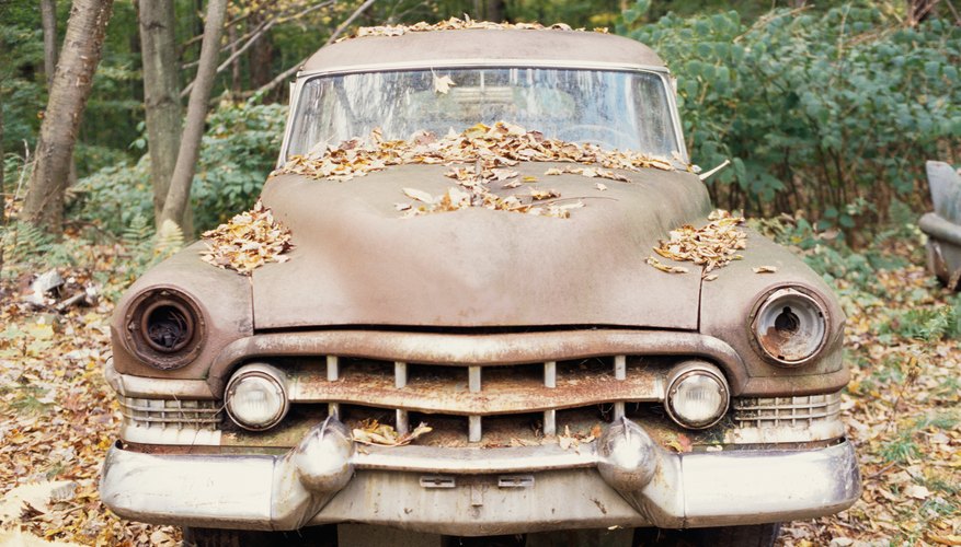 Obtaining an abandoned car's title may take a month or more.
