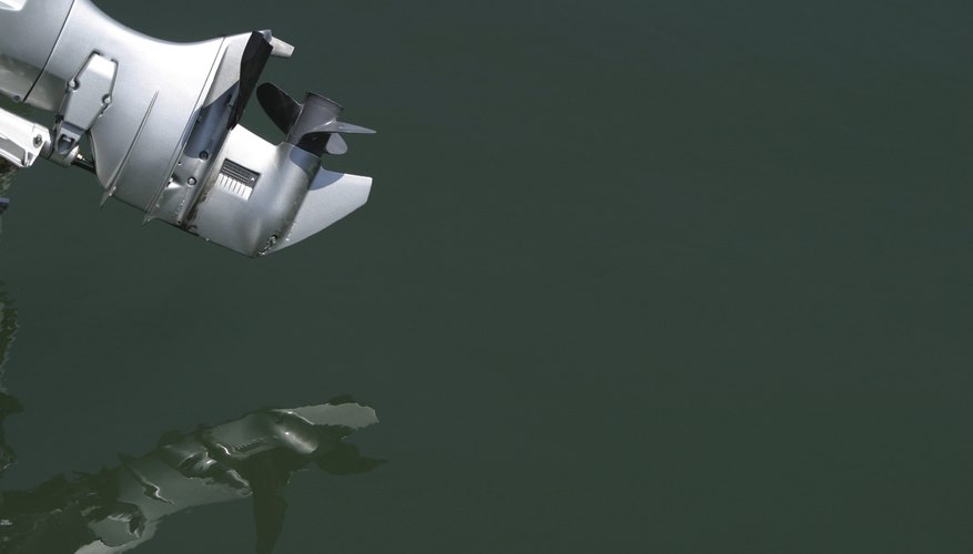 Propeller reflecting in water