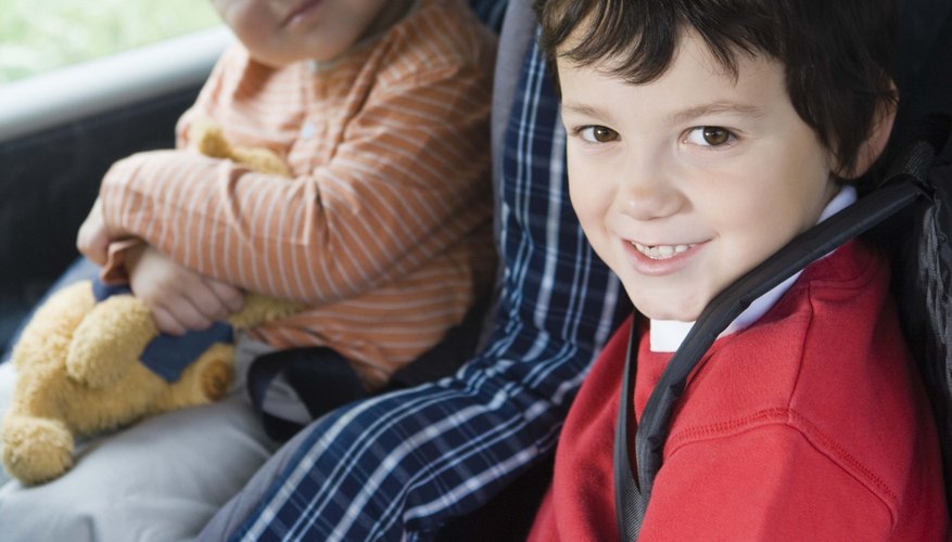 Children in backseat of car