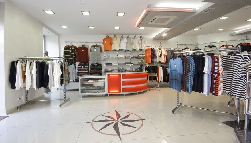Photo Credit: Victor Zastol`skiy/Hemera/Getty Images A modern shop interior.