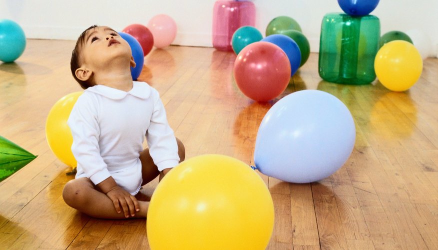 Babies should not play with balloons. Babies should not play with balloons.