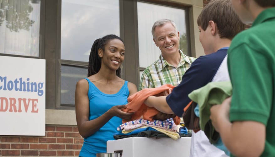 Be careful when determining the value of donated clothing.