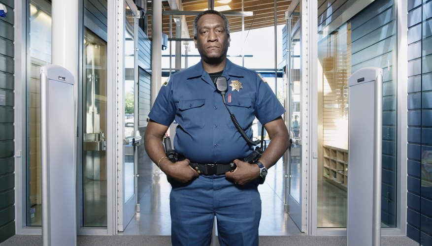 Police officer standing in station
