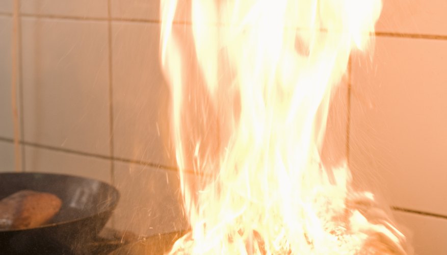 Photo Credit: Jupiterimages/Goodshoot/Getty Images The formula for this combustion reaction must indicate the gaseous state of its carbon dioxide product.