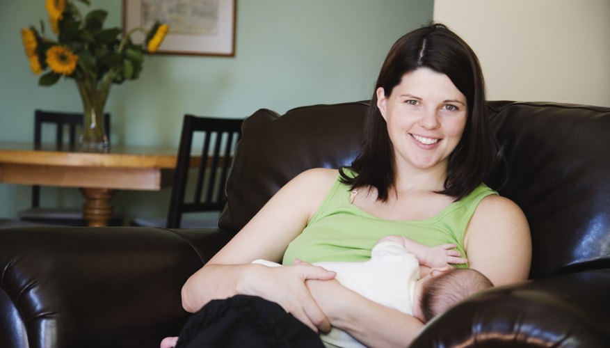 Breastfeeding suppresses the production of estrogen and progesterone. Breastfeeding suppresses the production of estrogen and progesterone.