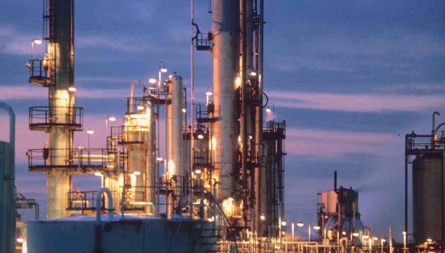 Natural gas is passed through various towers to remove moisture. Natural gas is passed through various towers to remove moisture.