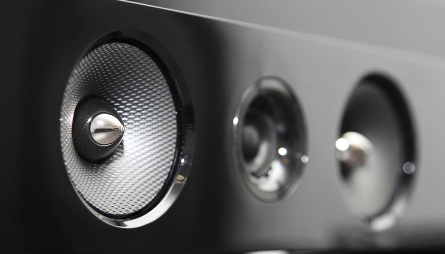 Photo Credit: ronstik/iStock/Getty Images A close-up of a soundbar speaker.