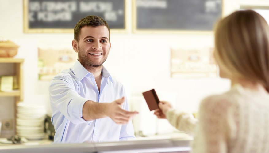 At the counter