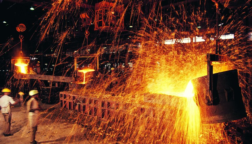 Photo Credit: Digital Vision./Photodisc/Getty Images Steel production plant