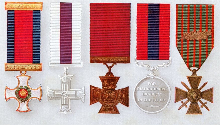 Las medallas pueden ser reliquias familiares.