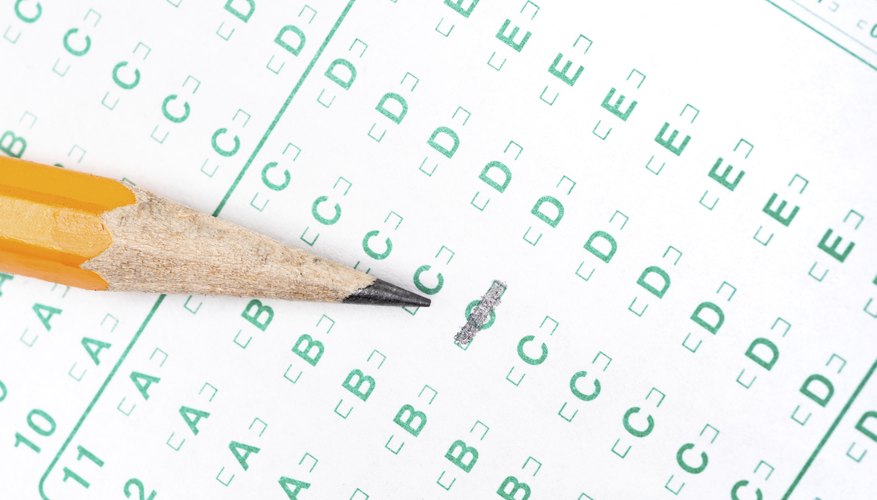 Pencil on test form