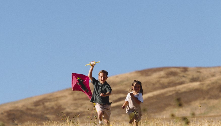 The casual kite flyer can estimate wind speed using a ribbon attached to a stick. The casual kite flyer can estimate wind speed using a ribbon attached to a stick.