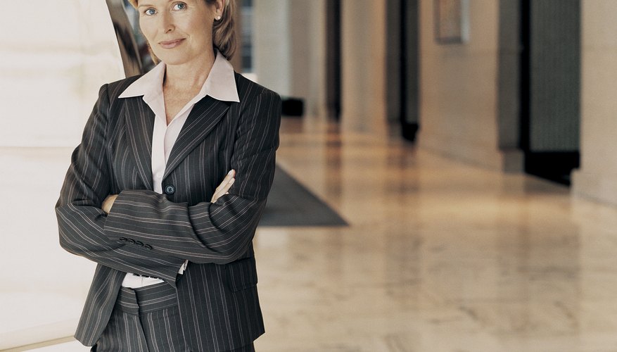 Portrait of a Mature Businesswoman Standing in a Building Lobby