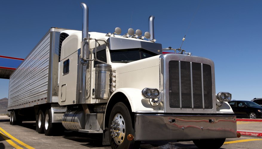 Classic big rig oh the truck stop