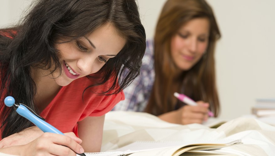 girls writing at boarding school girls writing at boarding school
