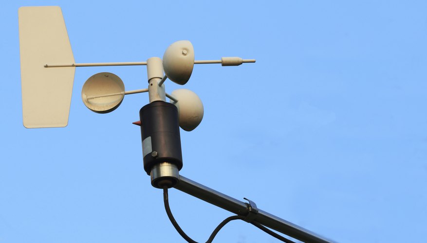 Photo Credit: Pixfly/iStock/Getty Images An anemometer measures wind speed.