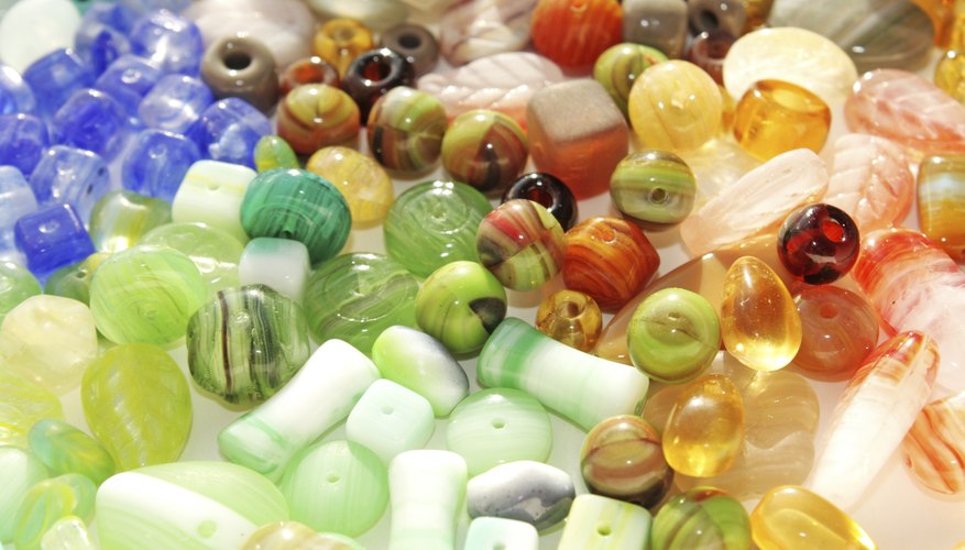 Variety of colorful beads