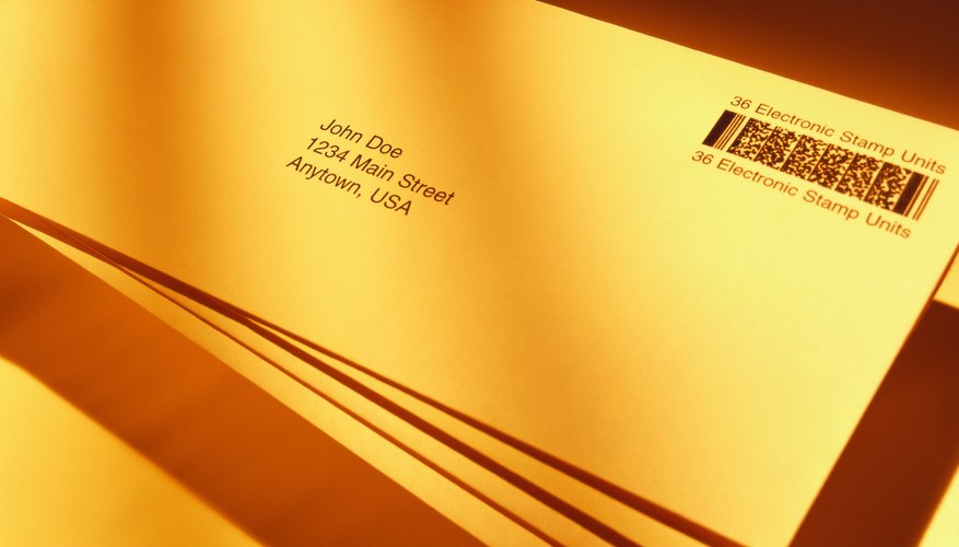 toned shot of envelopes
