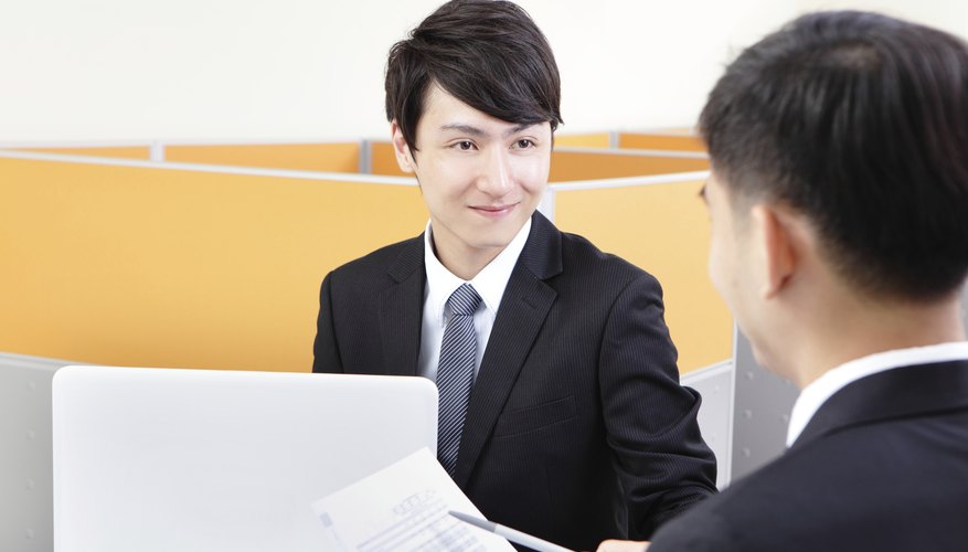 Portrait of successful businessman at the interview