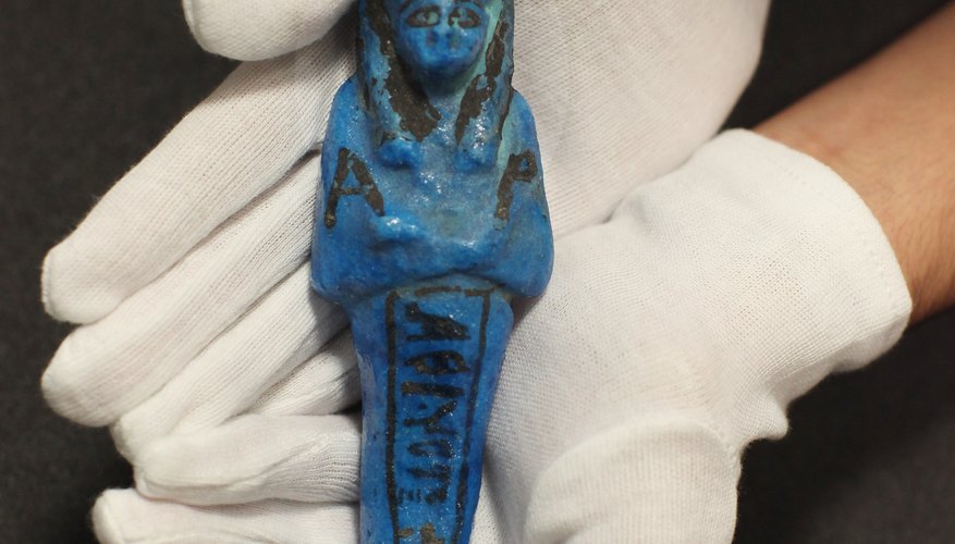 Photo Credit: Oli Scarff/Getty Images News/Getty Images Egyptian faience simulated the blue-green hue of turquoise.