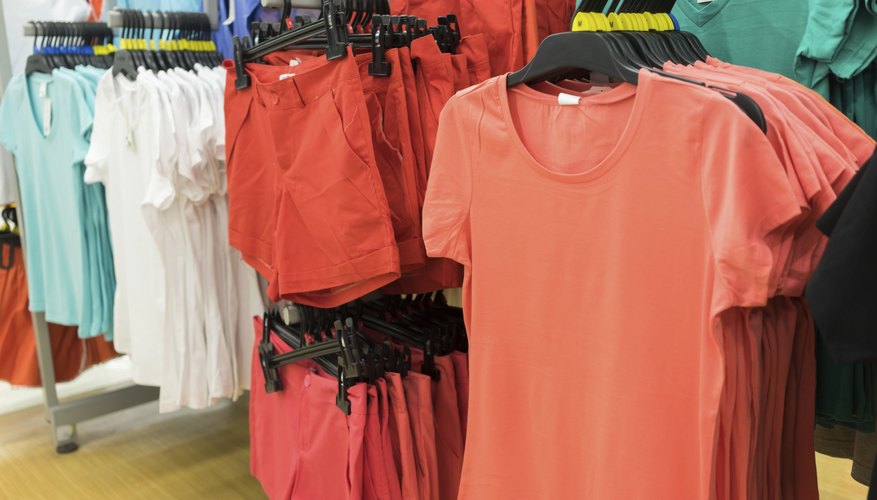 Cloth in retail shop.