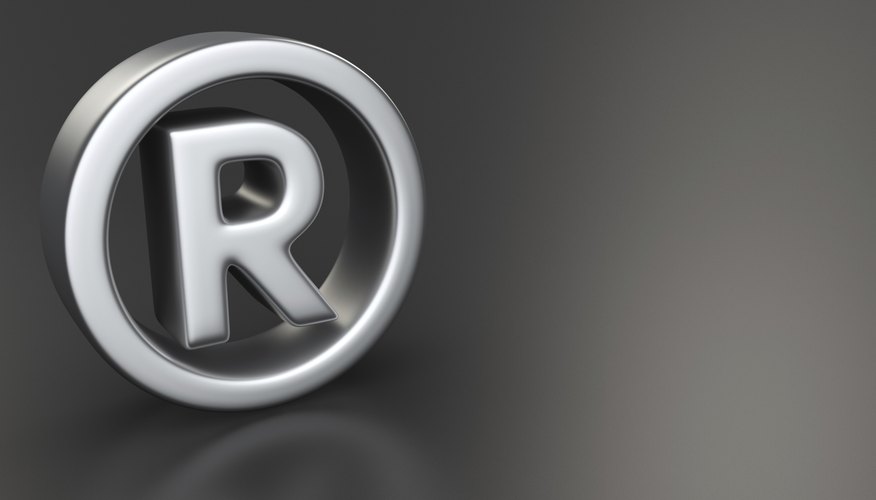 Registered mark on black